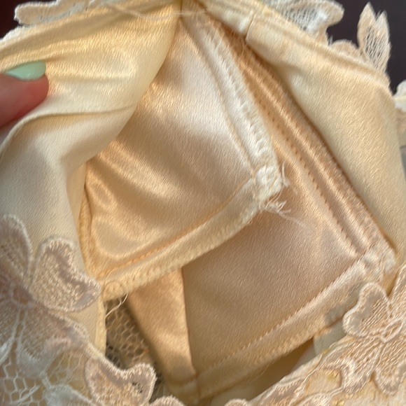 Vintage Denise Fashions Flapper wedding lace formal cream dress 6 - Picture 5 of 13